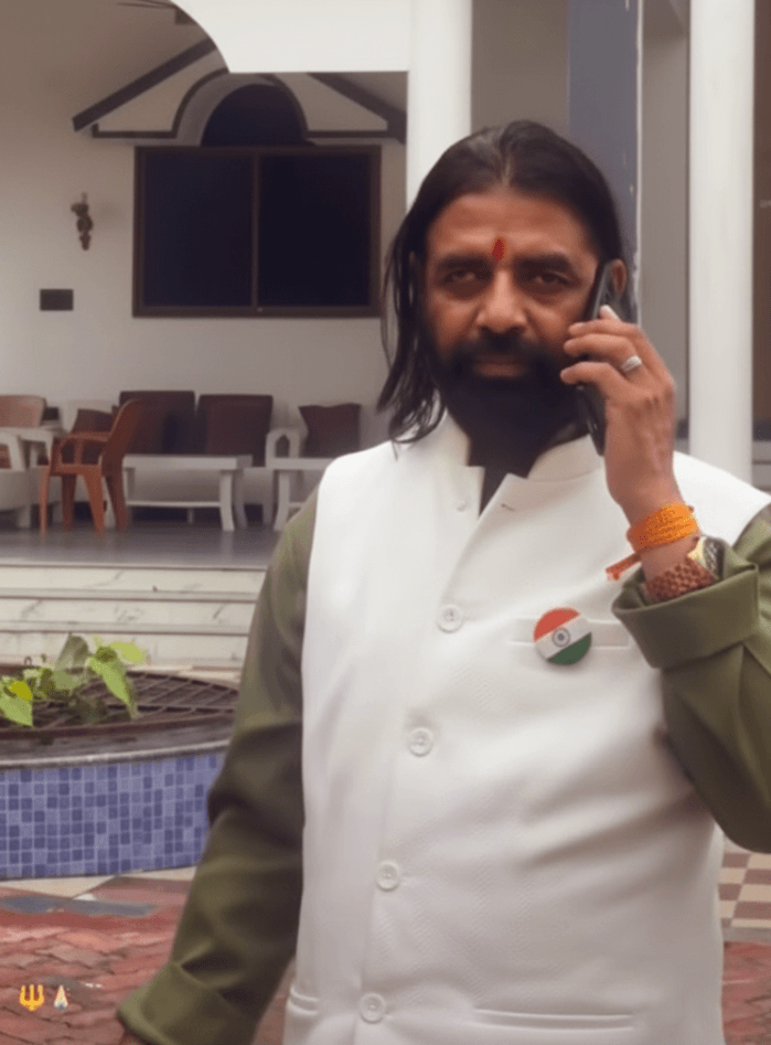 Manoj Singh at his residence